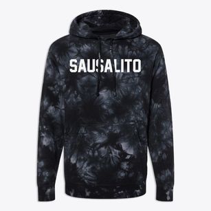 Sausalito California Classic Block Premium Tie-Dye Hoodie