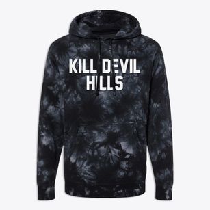 Kill Devil Hills North Carolina Classic Block Premium Tie-Dye Hoodie