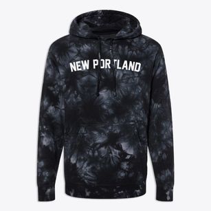 New Portland Maine Classic Curve Premium Tie-Dye Hoodie