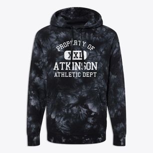 Atkinson Illinois Athletic Dept Premium Tie-Dye Hoodie