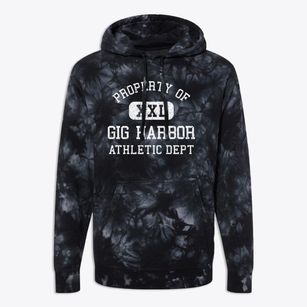 Gig Harbor Washington Athletic Dept Premium Tie-Dye Hoodie