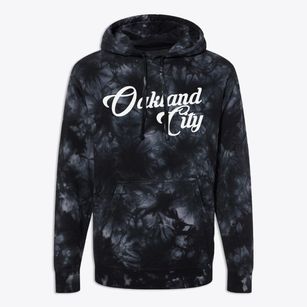 Oakland City Indiana Vintage Team Premium Tie-Dye Hoodie