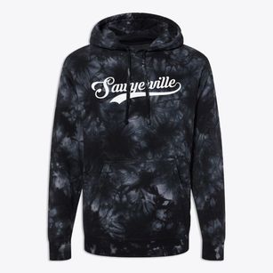 Sawyerville Illinois Vintage Team Premium Tie-Dye Hoodie