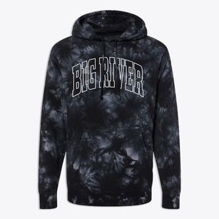 Big River California Trendy Block Premium Tie-Dye Hoodie