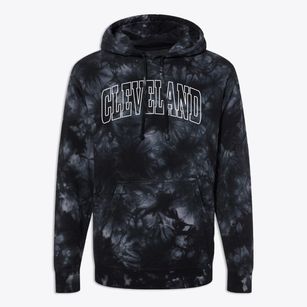 Cleveland North Dakota Trendy Block Premium Tie-Dye Hoodie