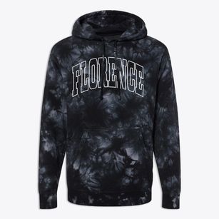 Florence Illinois Trendy Block Premium Tie-Dye Hoodie