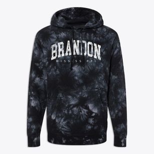 Brandon Mississippi Urban Vibe Premium Tie-Dye Hoodie