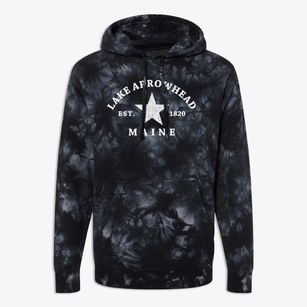 Lake Arrowhead Maine Star Premium Tie-Dye Hoodie