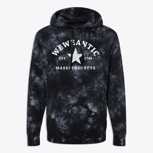 Weweantic Massachusetts Star Premium Tie-Dye Hoodie