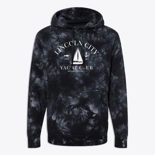 Lincoln City Oregon Yacht Club Premium Tie-Dye Hoodie