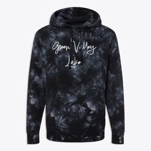 Green Valley Lake California Freestyle Premium Tie-Dye Hoodie