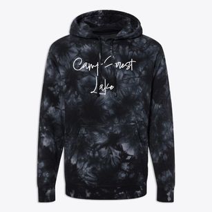 Camp Forest Lake New Hampshire Freestyle Premium Tie-Dye Hoodie