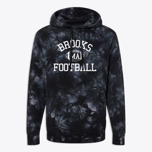 Brooks Massachusetts Football Premium Tie-Dye Hoodie