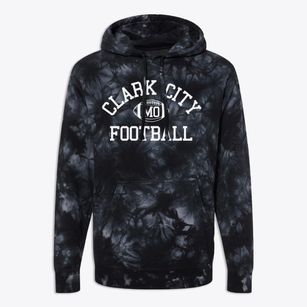 Clark City Missouri Football Premium Tie-Dye Hoodie