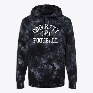 Crockett Mississippi Football Premium Tie-Dye Hoodie