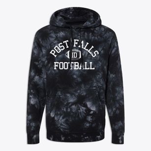 Post Falls Idaho Football Premium Tie-Dye Hoodie