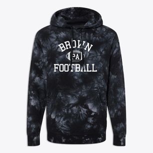 Brown Pennsylvania Football Premium Tie-Dye Hoodie
