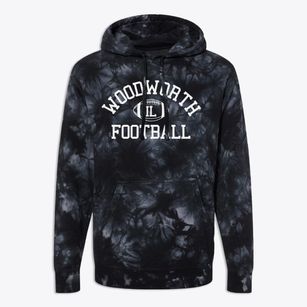 Woodworth Illinois Football Premium Tie-Dye Hoodie