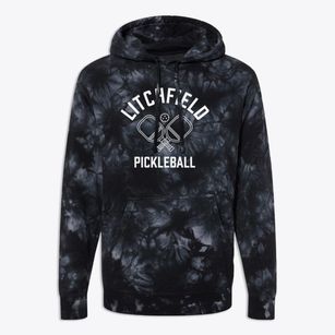 Litchfield Maine Pickleball Premium Tie-Dye Hoodie