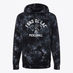 Fond Du Lac Wisconsin Pickleball Premium Tie-Dye Hoodie