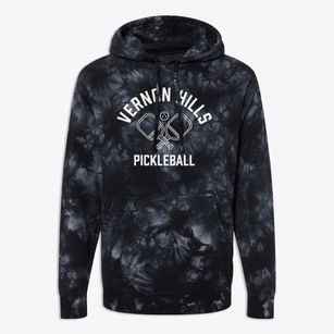 Vernon Hills Illinois Pickleball Premium Tie-Dye Hoodie