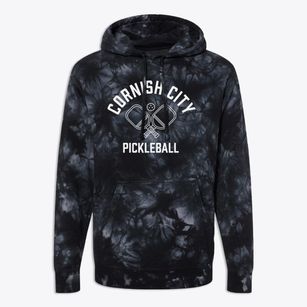 Cornish City New Hampshire Pickleball Premium Tie-Dye Hoodie