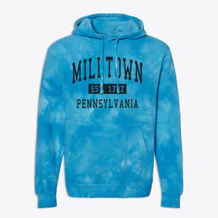 Milltown Pennsylvania Classic Established Premium Tie-Dye Hoodie