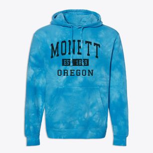 Monett Oregon Classic Established Premium Tie-Dye Hoodie