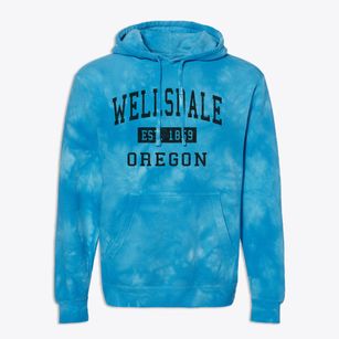 Wellsdale Oregon Classic Established Premium Tie-Dye Hoodie