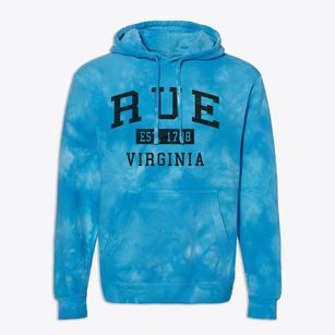 Rue Virginia Classic Established Premium Tie-Dye Hoodie