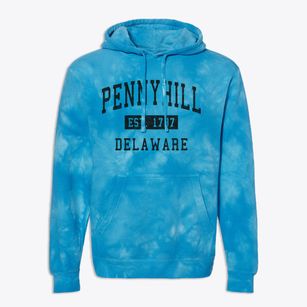 Pennyhill Delaware Classic Established Premium Tie-Dye Hoodie