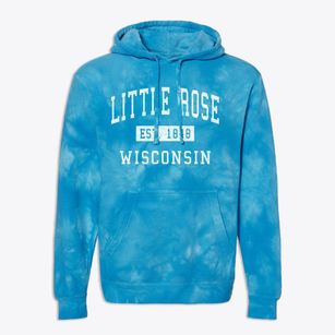 Little Rose Wisconsin Classic Established Premium Tie-Dye Hoodie