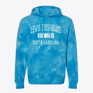 Lewis Crossroads South Carolina Classic Established Premium Tie-Dye Hoodie