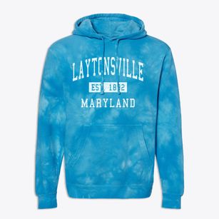 Laytonsville Maryland Classic Established Premium Tie-Dye Hoodie