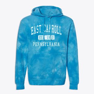 East Carroll Pennsylvania Classic Established Premium Tie-Dye Hoodie