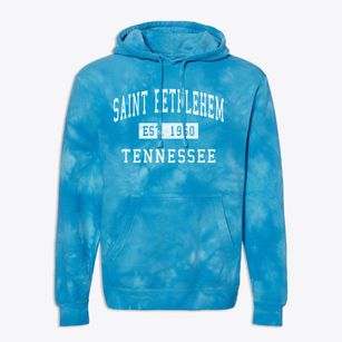 Saint Bethlehem Tennessee Classic Established Premium Tie-Dye Hoodie