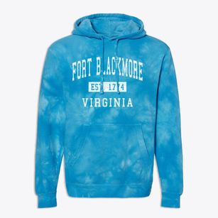 Fort Blackmore Virginia Classic Established Premium Tie-Dye Hoodie