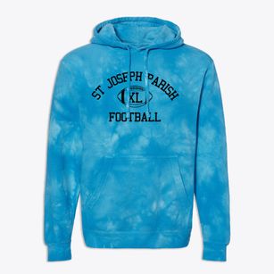 St Joseph Parish Classic Football Premium Tie-Dye Hoodie