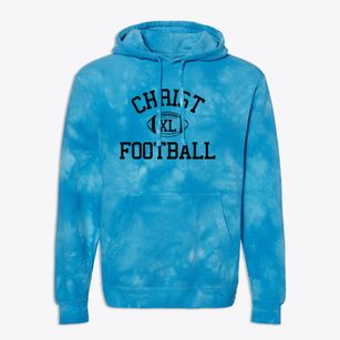 Christ Lutheran School Classic Football Premium Tie-Dye Hoodie