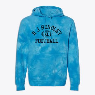 R J Hendley Christian Education Center Classic Football Premium Tie-Dye Hoodie