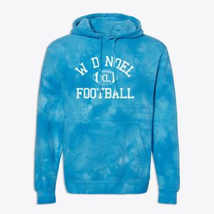 W D Noel Magnet School Classic Football Premium Tie-Dye Hoodie