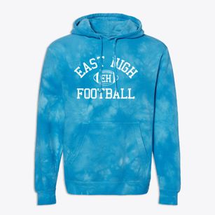 East High School Classic Football Premium Tie-Dye Hoodie