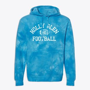 Holly Glen School Classic Football Premium Tie-Dye Hoodie