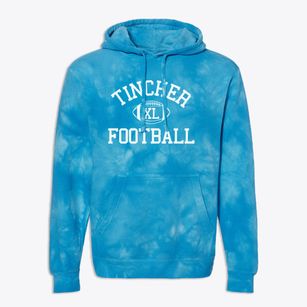 Tincher Prep School Classic Football Premium Tie-Dye Hoodie