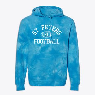 Saint Peters Catholic School Classic Football Premium Tie-Dye Hoodie