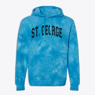 Saint George School Varsity Arch Premium Tie-Dye Hoodie
