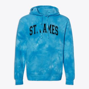 Saint James The Greater School Varsity Arch Premium Tie-Dye Hoodie