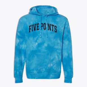 Five Points School Varsity Arch Premium Tie-Dye Hoodie