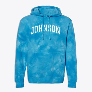 Harmon Johnson Elementary School Varsity Arch Premium Tie-Dye Hoodie