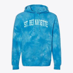 Saint Bernadette School Varsity Arch Premium Tie-Dye Hoodie